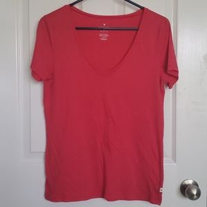 American eagle red "favorite" tee